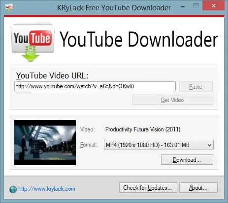 Free YouTube Downloader - screenshot